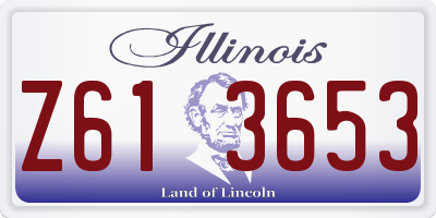 IL license plate Z613653