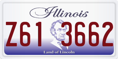 IL license plate Z613662