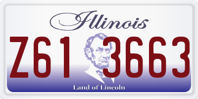 IL license plate Z613663