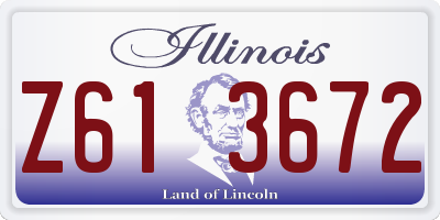 IL license plate Z613672