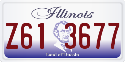 IL license plate Z613677
