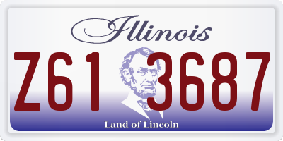 IL license plate Z613687