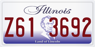 IL license plate Z613692