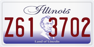 IL license plate Z613702