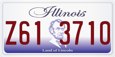 IL license plate Z613710