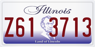 IL license plate Z613713