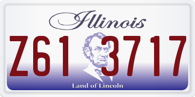 IL license plate Z613717