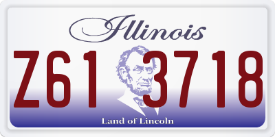 IL license plate Z613718