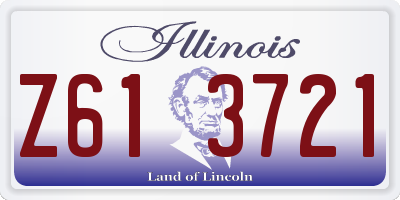 IL license plate Z613721