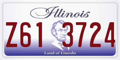 IL license plate Z613724