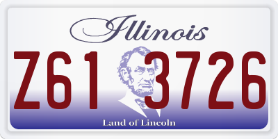 IL license plate Z613726