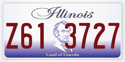 IL license plate Z613727