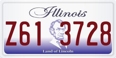 IL license plate Z613728
