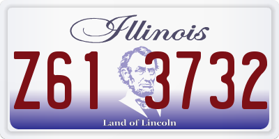 IL license plate Z613732