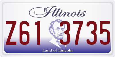 IL license plate Z613735