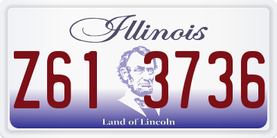 IL license plate Z613736