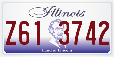 IL license plate Z613742