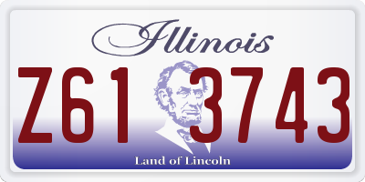 IL license plate Z613743