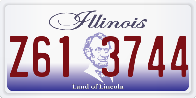 IL license plate Z613744