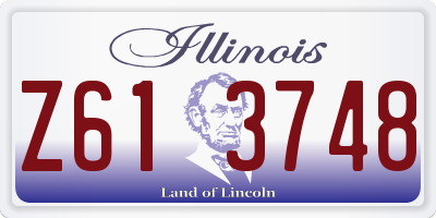IL license plate Z613748