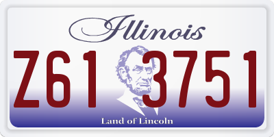 IL license plate Z613751