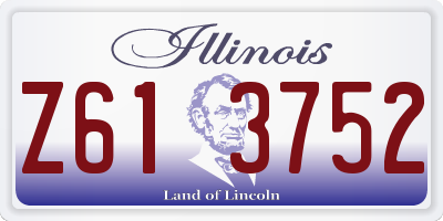 IL license plate Z613752