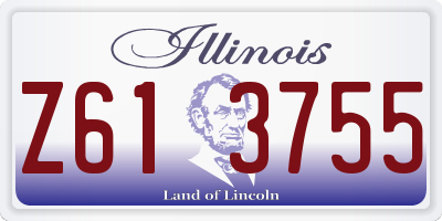 IL license plate Z613755