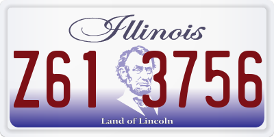 IL license plate Z613756