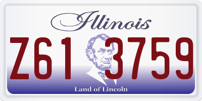 IL license plate Z613759