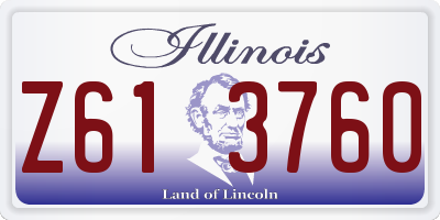 IL license plate Z613760