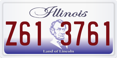 IL license plate Z613761