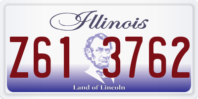 IL license plate Z613762