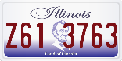 IL license plate Z613763