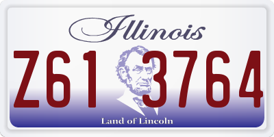 IL license plate Z613764