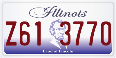 IL license plate Z613770
