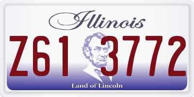 IL license plate Z613772