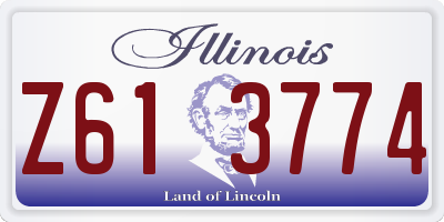 IL license plate Z613774