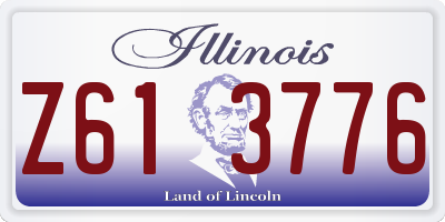 IL license plate Z613776