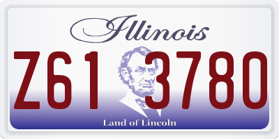 IL license plate Z613780