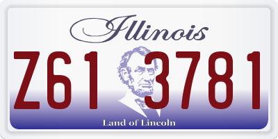 IL license plate Z613781