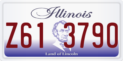 IL license plate Z613790