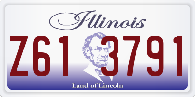 IL license plate Z613791