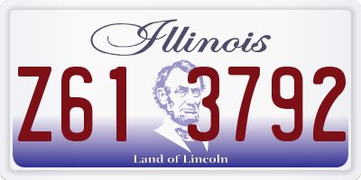 IL license plate Z613792