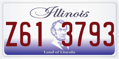 IL license plate Z613793