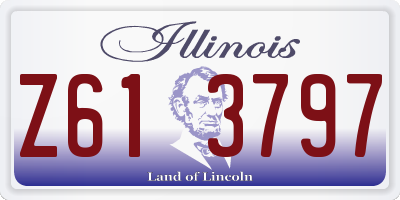 IL license plate Z613797