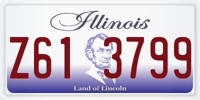 IL license plate Z613799