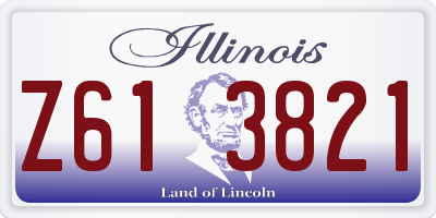 IL license plate Z613821