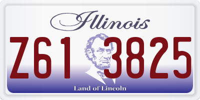 IL license plate Z613825