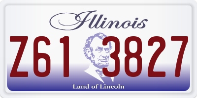 IL license plate Z613827