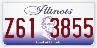 IL license plate Z613855